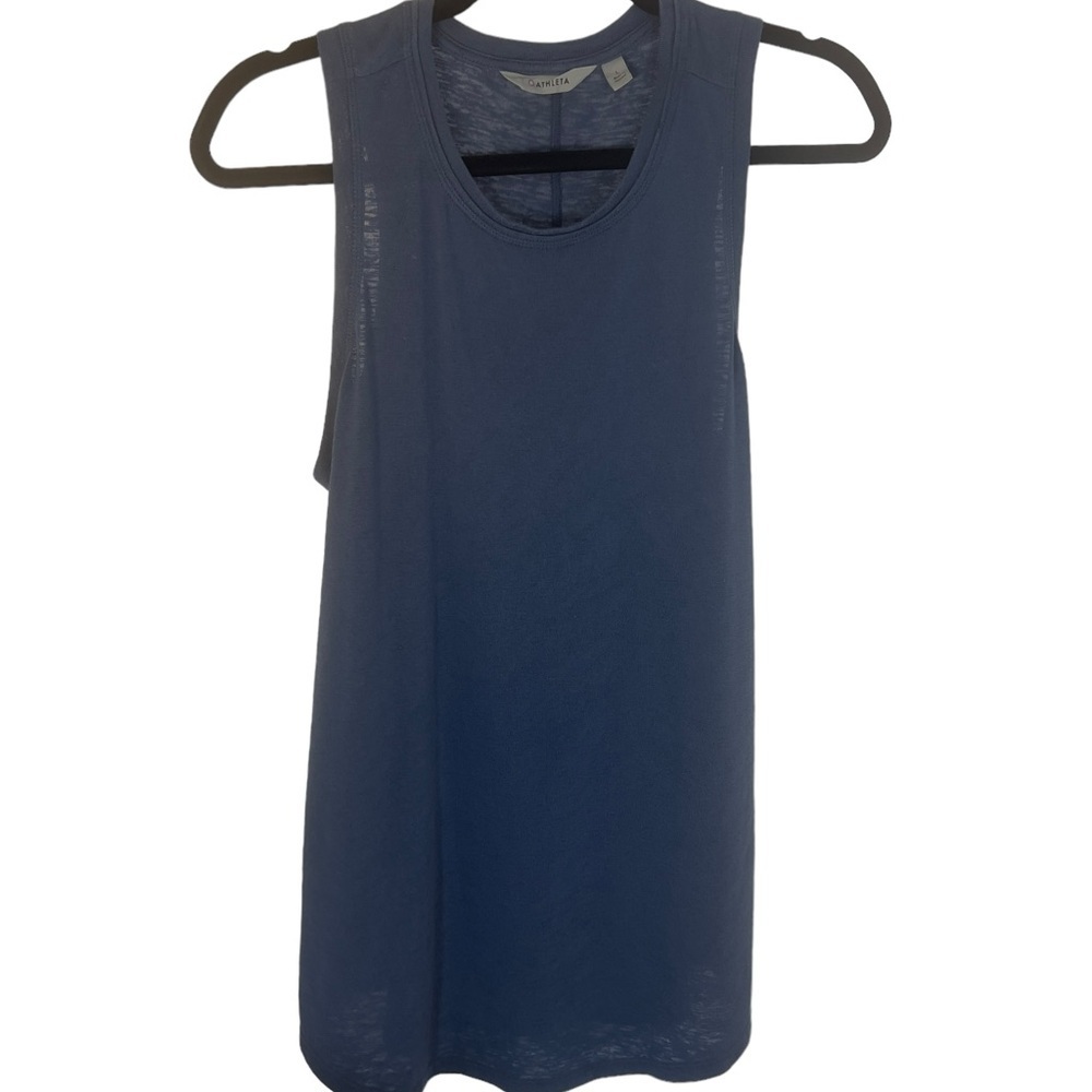 Athleta Dusty Blue Tunic Tee L